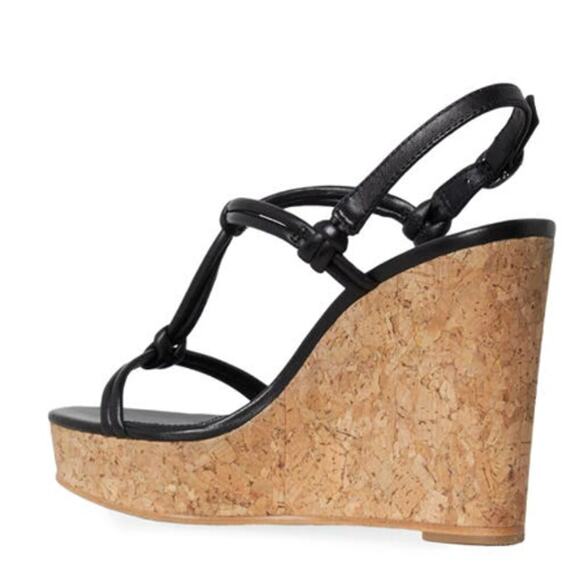 PAIGE Taylor Platform Wedge Sandal Size 9.5 NWOB - Picture 2 of 8